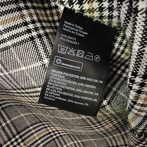 H&M Plaid Shift Bell Dress With Bell Cuffs - Picture 6 of 7